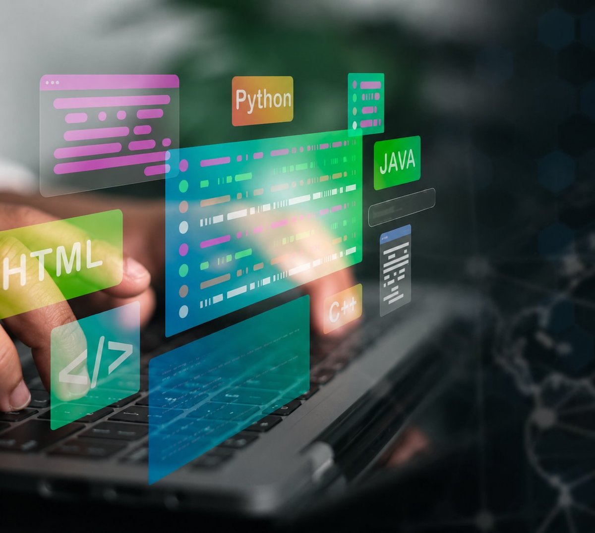 Code programming laptop
